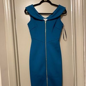 NWOT Calvin Klein Zip Front Dress